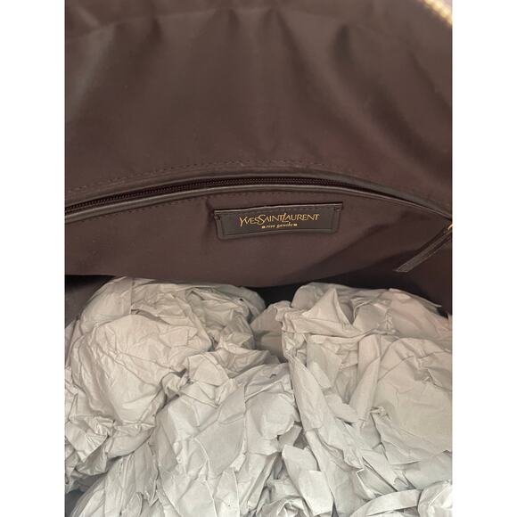 NWT Limited YSL Saint Laurant Crocodile Suede Oversized Large Muse Bag Purple - Picture 8 of 12